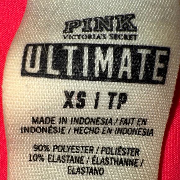 Victoria’s Secret pink ultimate pullover 1/4 zip athletic top, XS neon hot pink - Picture 2 of 2